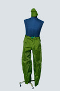 Aso Oke Men’s Trousers & Kufi Cap Set — Iridescent Olive Green