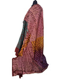 Batik Fabric — Multi-Colour Oval & Wave Stripe Print