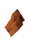 Aso Oke Burnt Orange Copper Iridescent Satin Fabric