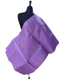 Aso Oke Lavender Lilac Fine Ribbed Satin Weave Fabric