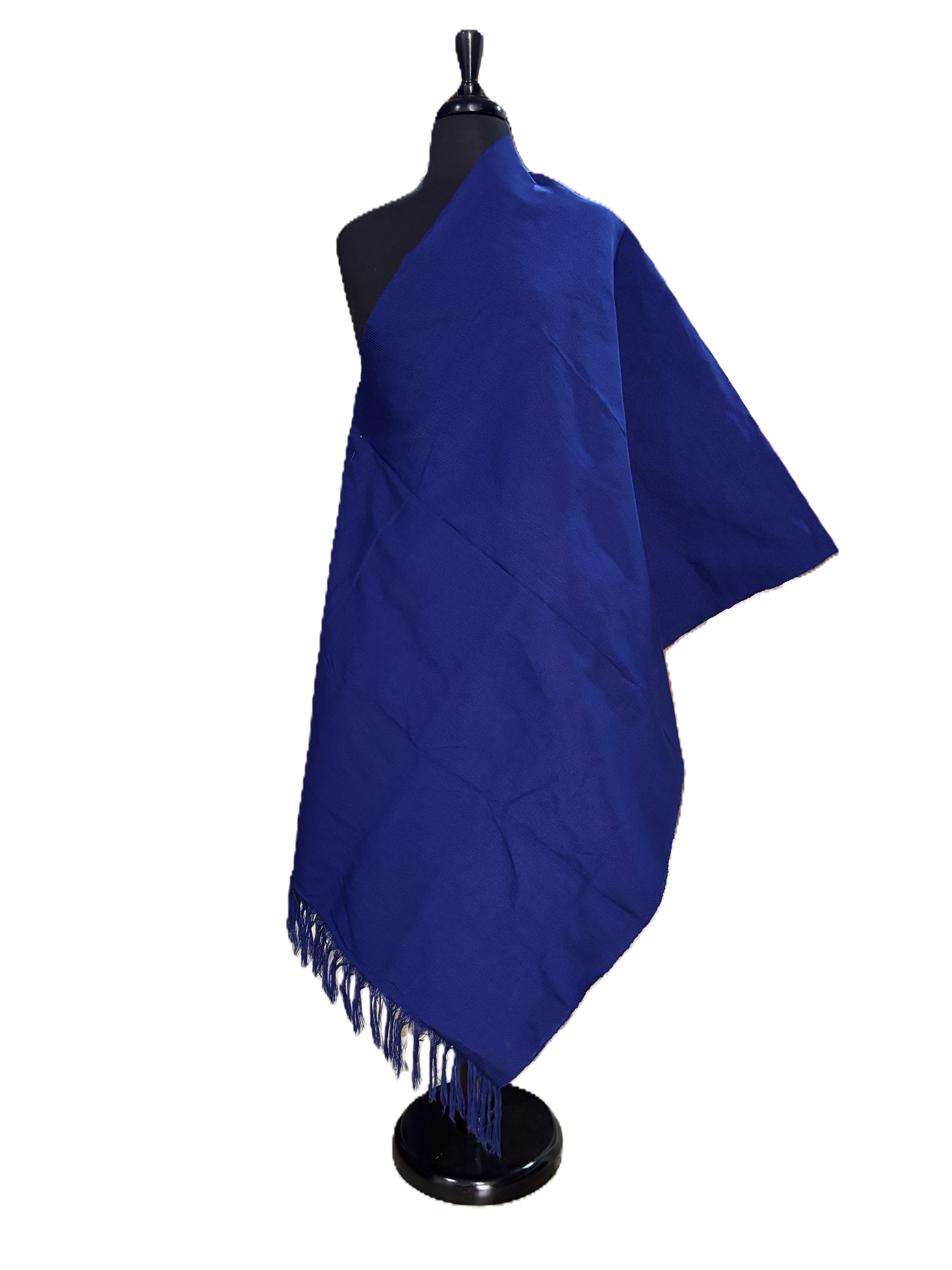 Aso Oke Cobalt Blue Solid Fabric