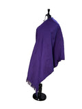 Aso Oke Royal Purple Solid Fabric