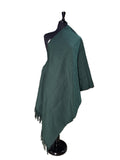 Aso Oke Forest Green Solid Fabric