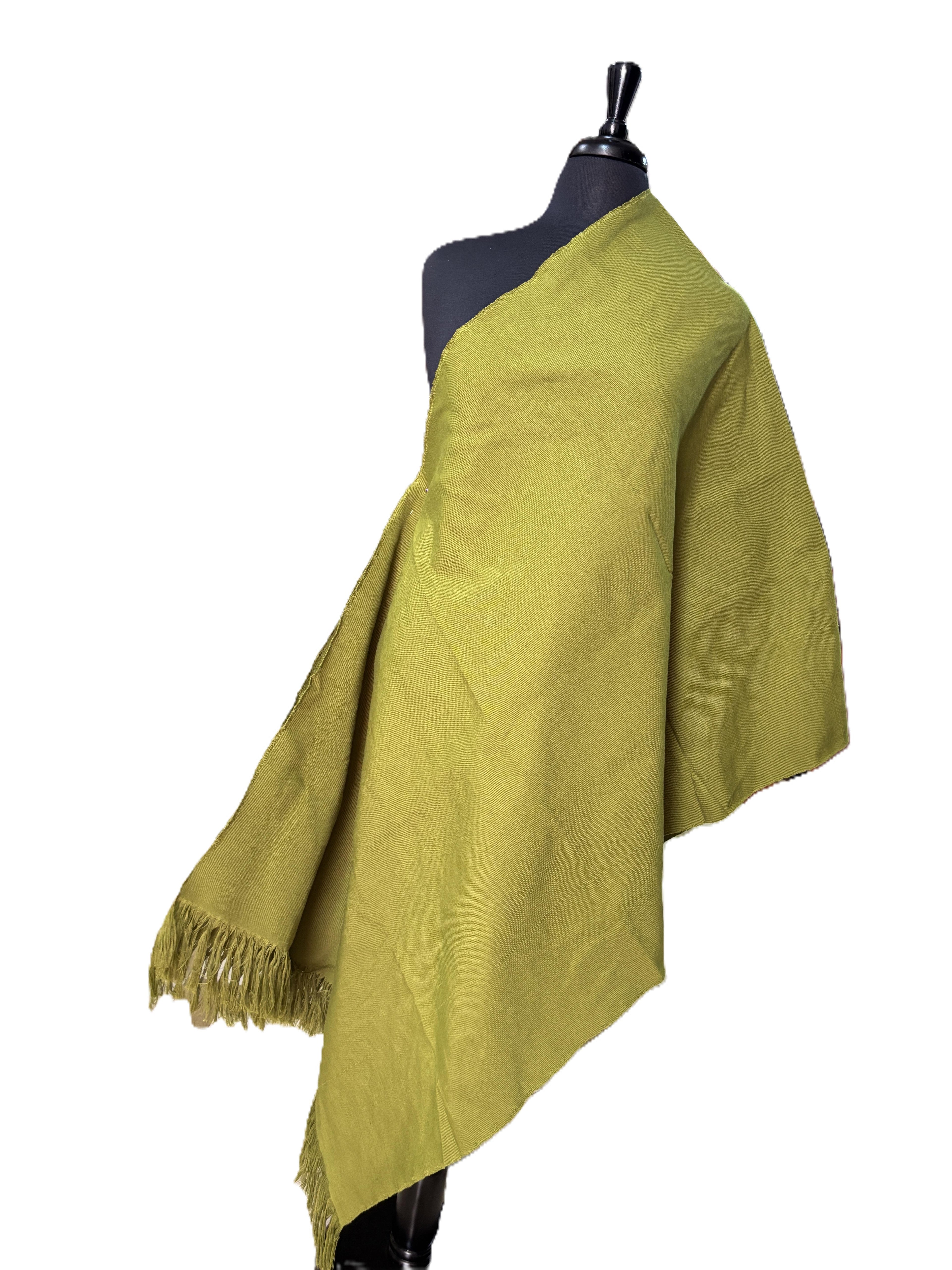 Aso Oke Olive Green Solid Fabric