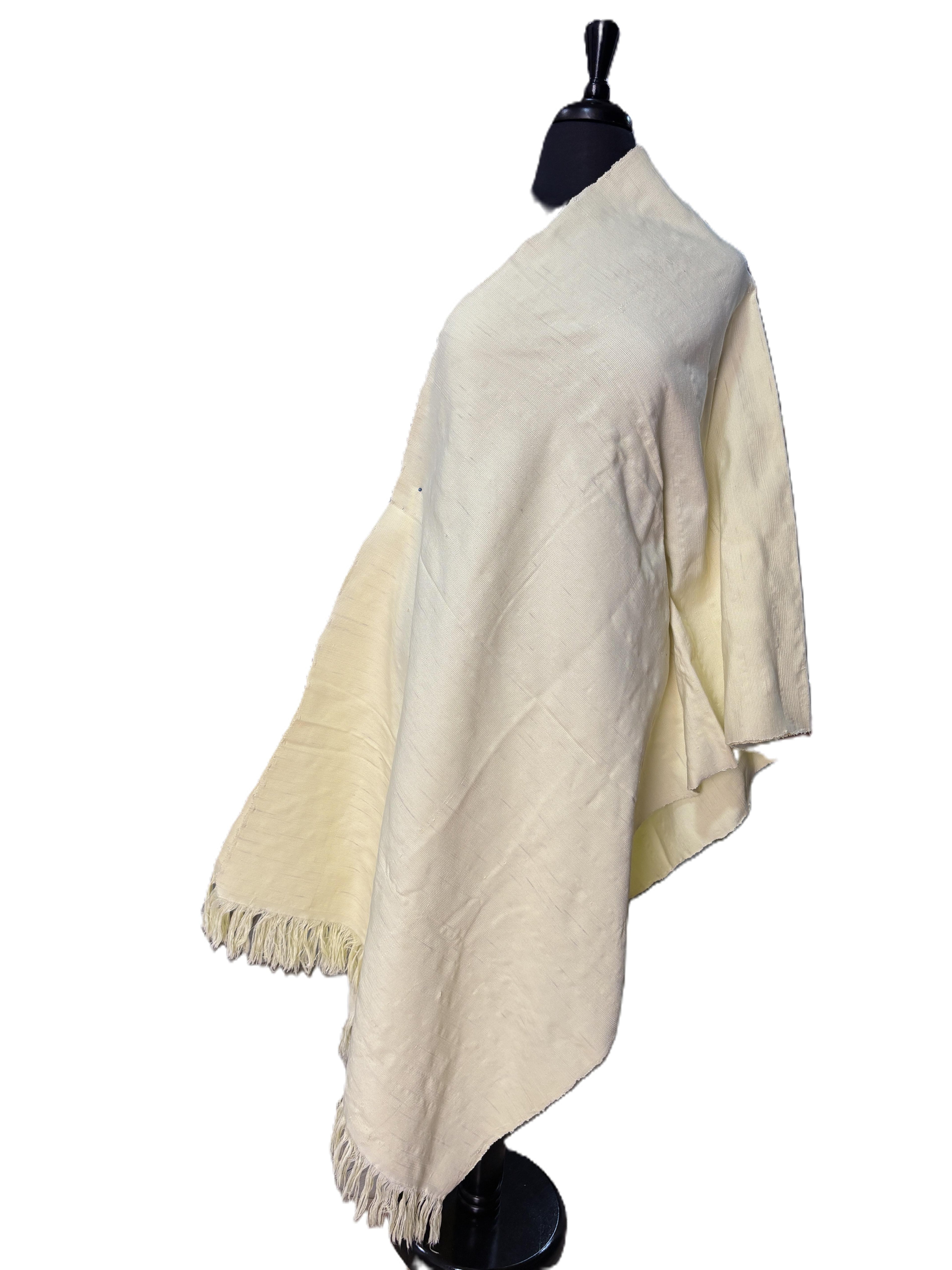 Aso Oke Natural Cream Solid Fabric
