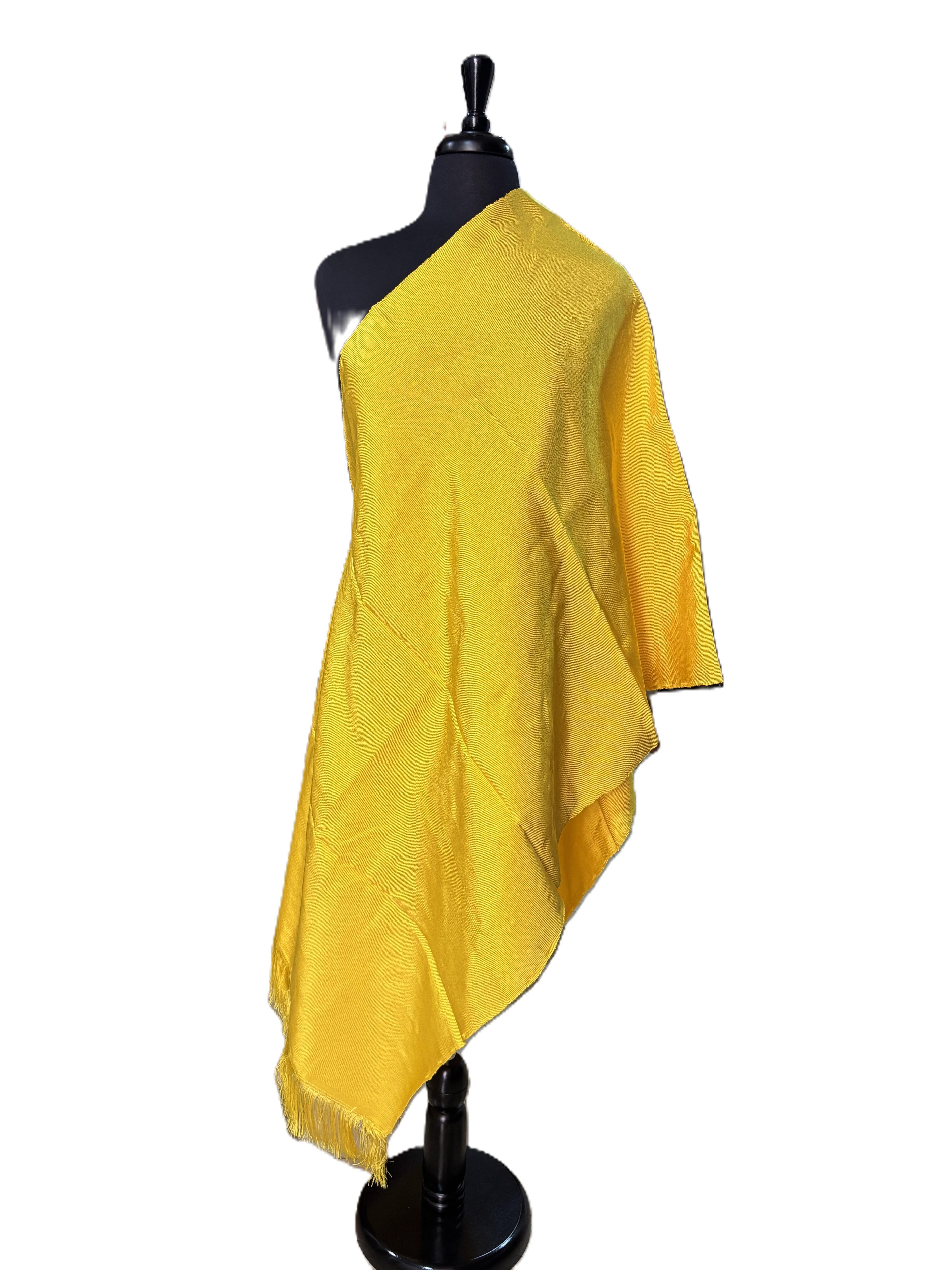 Aso Oke Sunshine Yellow Solid Fabric