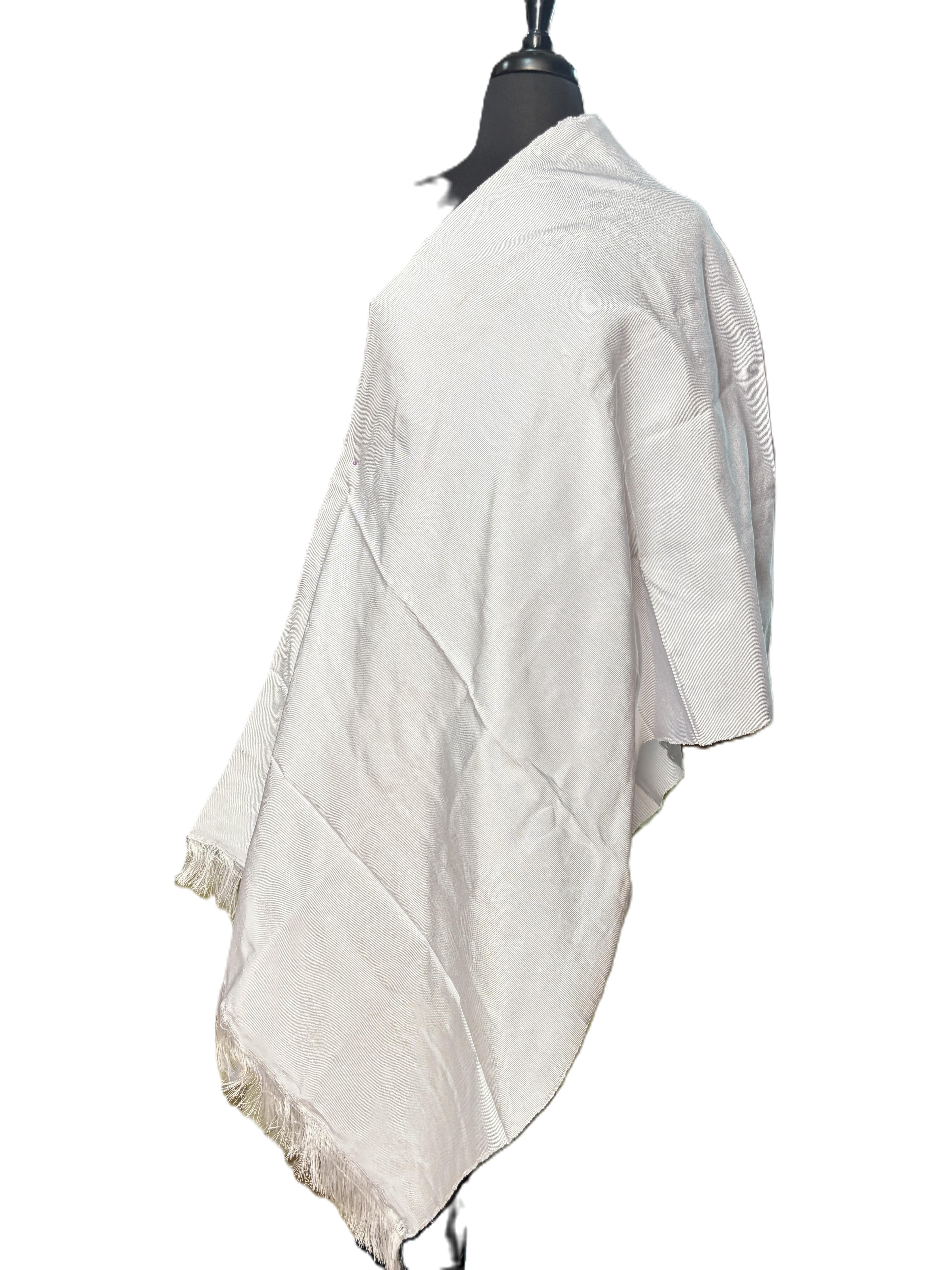 Aso Oke Ivory White Solid Fabric