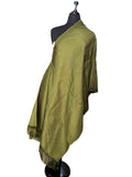 Aso Oke Olive Green Solid Fabric