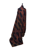 Batik Fabric — Geometric Block Stripe Print