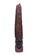 African Totem Wooden Sculpture — Handcarved Wood Art