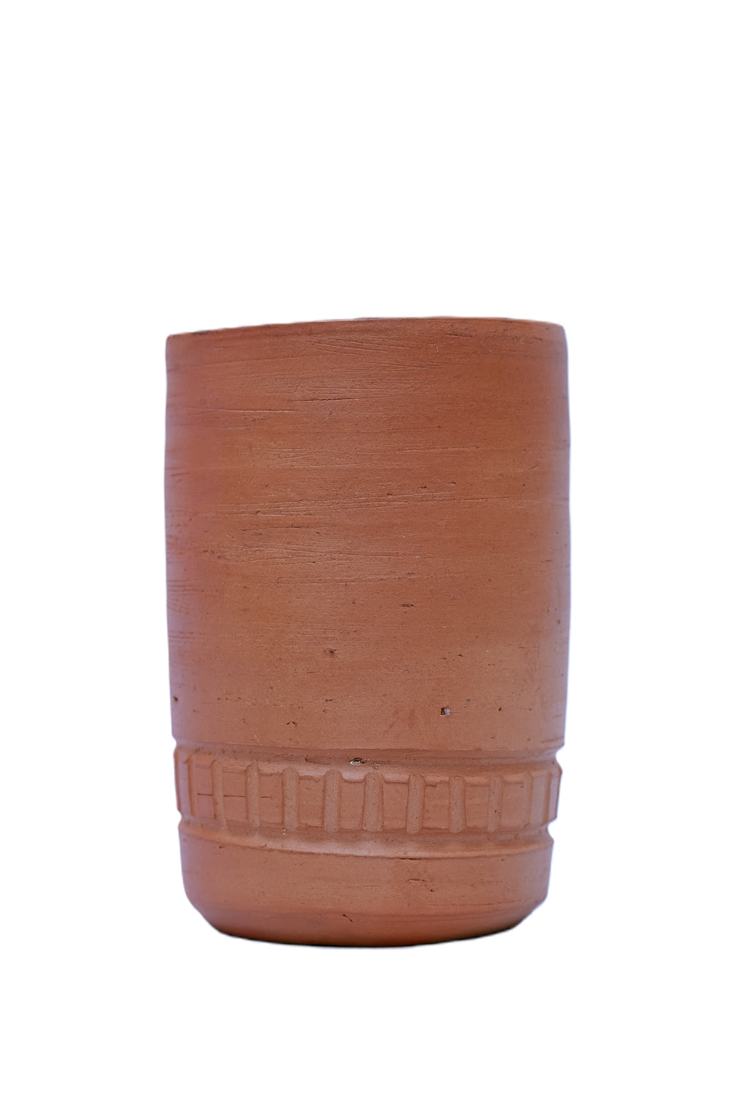 African Terracotta Cup & Bowl Set — Handcrafted Clay Pottery