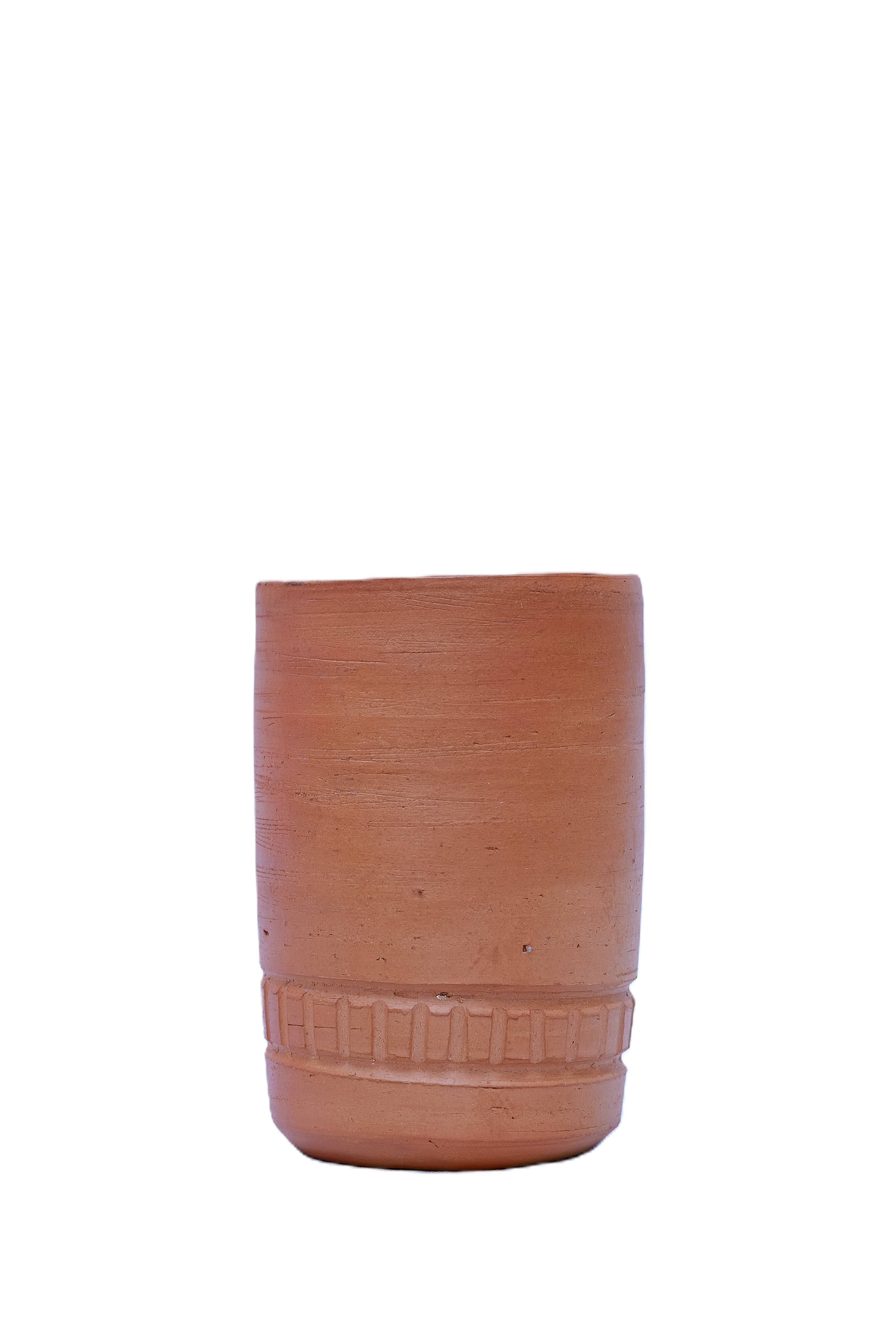 African Terracotta Cup & Bowl Set — Handcrafted Clay Pottery