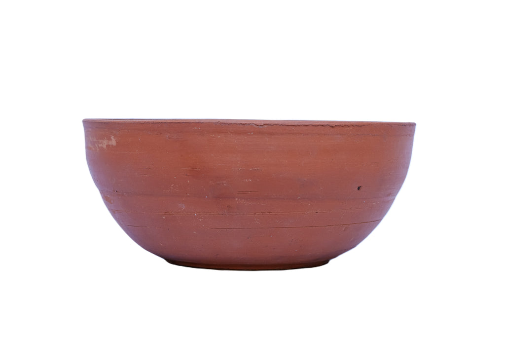 African Terracotta Cup & Bowl Set — Handcrafted Clay Pottery