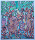 African Spirit Gathering — Original Painting on Canvas