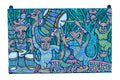 African Spirit Animals Dancing in the Forest — Original Painting on Canvas