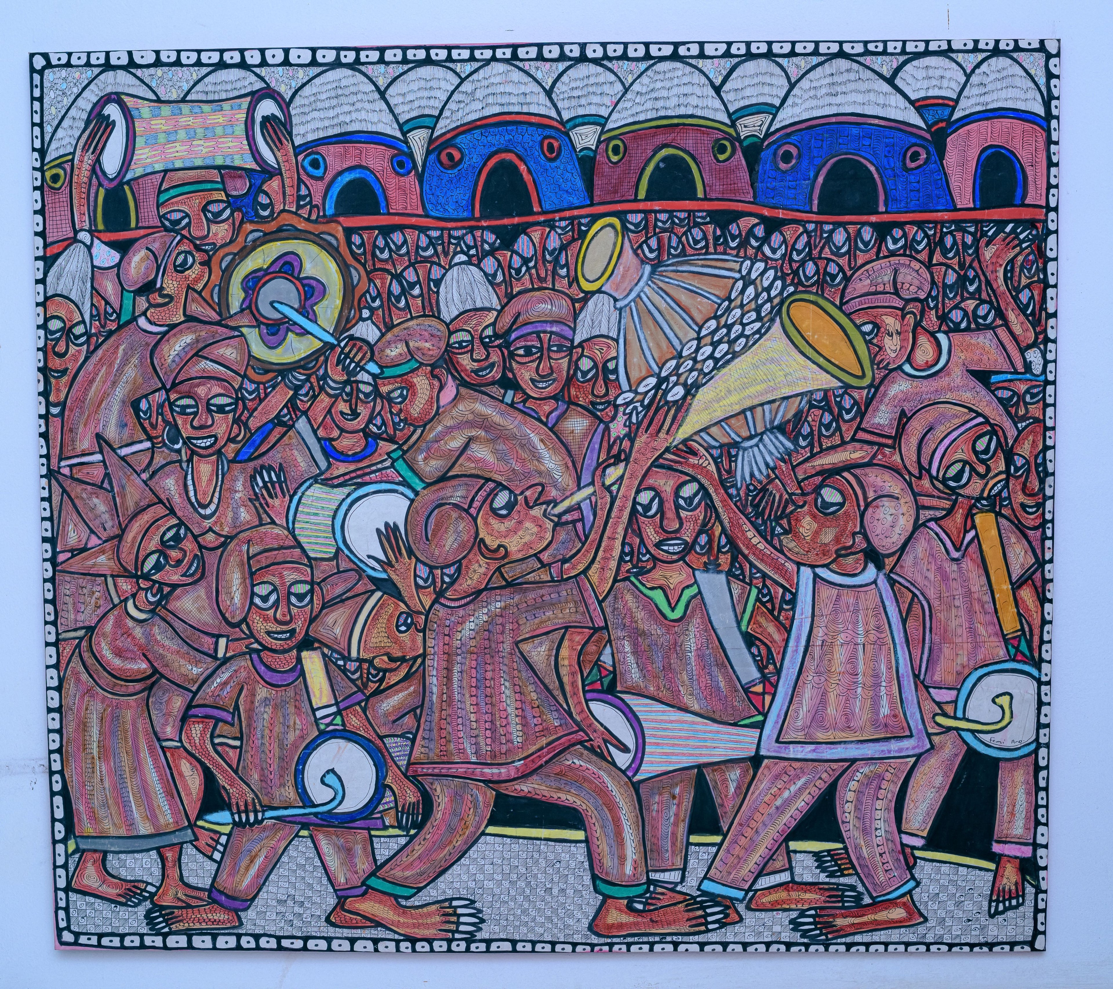 African Festival of Music & Dance — Original Painting on Canvas