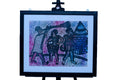 African Village Musicians — Original Batik on Paper