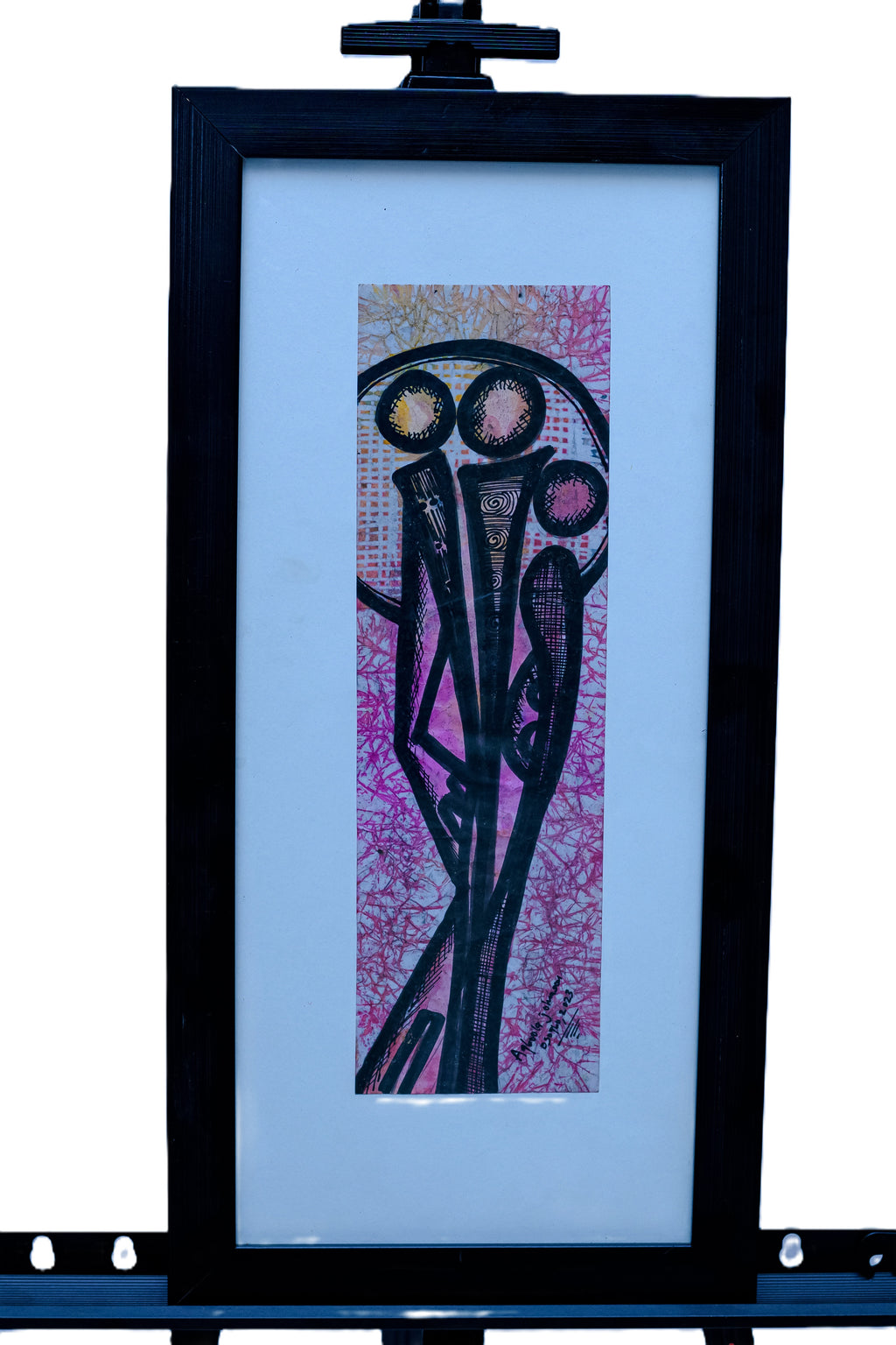 African Couple — Original Batik on Paper