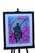 African Horseman — Original Batik on Paper