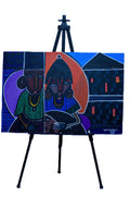 African Women at Dusk — Original Painting on Canvas