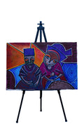 African Family Portrait — Original Painting on Canvas