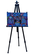 African Women Pounding — Original Painting on Canvas