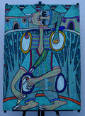 African Drummer — Original Painting on Canvas