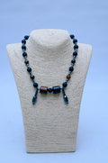 Men's Black Onyx, Tiger's Eye & Hematite Drop Necklace