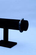 Men's Black Onyx, Hematite Sphere & Pavé Bar Bracelet