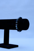 Men's Black Onyx & Hematite 'KING' Letter Bead Bracelet