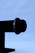 Men's Black Onyx, Rainbow Hematite & Pavé Globe Bracelet