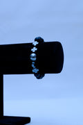 Men's Black Onyx & Hematite Cross Bracelet