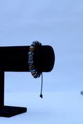 Men's Tiger's Eye & Hematite Tube Bracelet