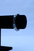 Men's Howlite & Hematite Crown Charm Bracelet