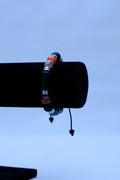 Men's Orange Agate, Black Onyx & Crystal Cylinder Bracelet