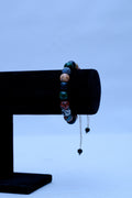 Men's Mixed Gemstone & Crackle Agate Bracelet