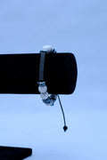 Men's Howlite, Hematite & Pavé Bar Bracelet