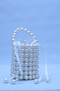 Handmade Pearl Beaded Bucket Bag
