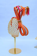 Aso Oke Loop Bow Tassel Percher Hat