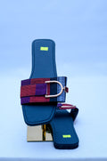 Aso Oke Buckle Strap Slide Sandals