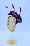 Aso Oke Feather Fascinator Percher Hat