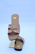 Aso Oke Cross Strap Slide Sandals