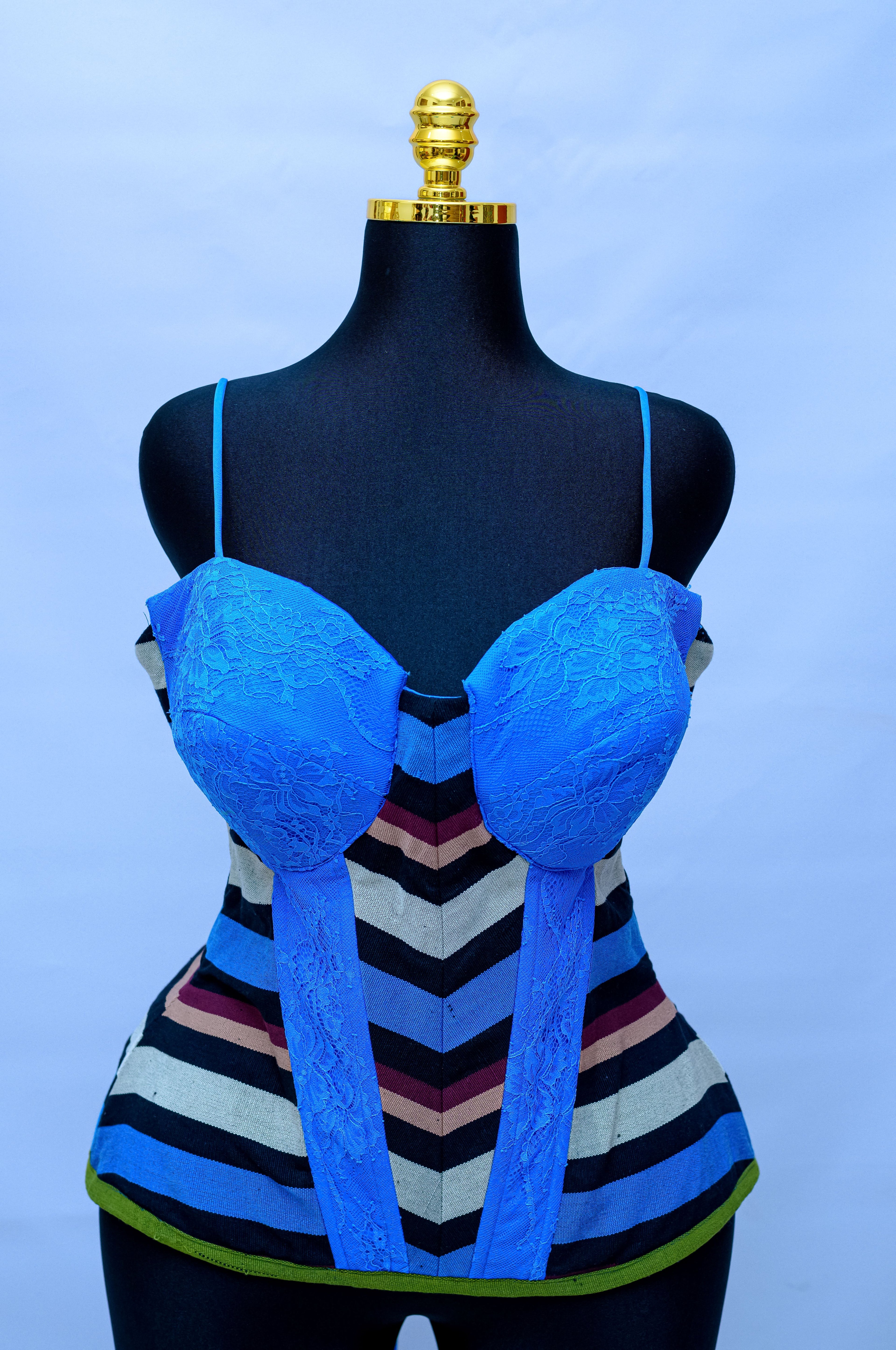Aso Oke Hand-Woven Corset