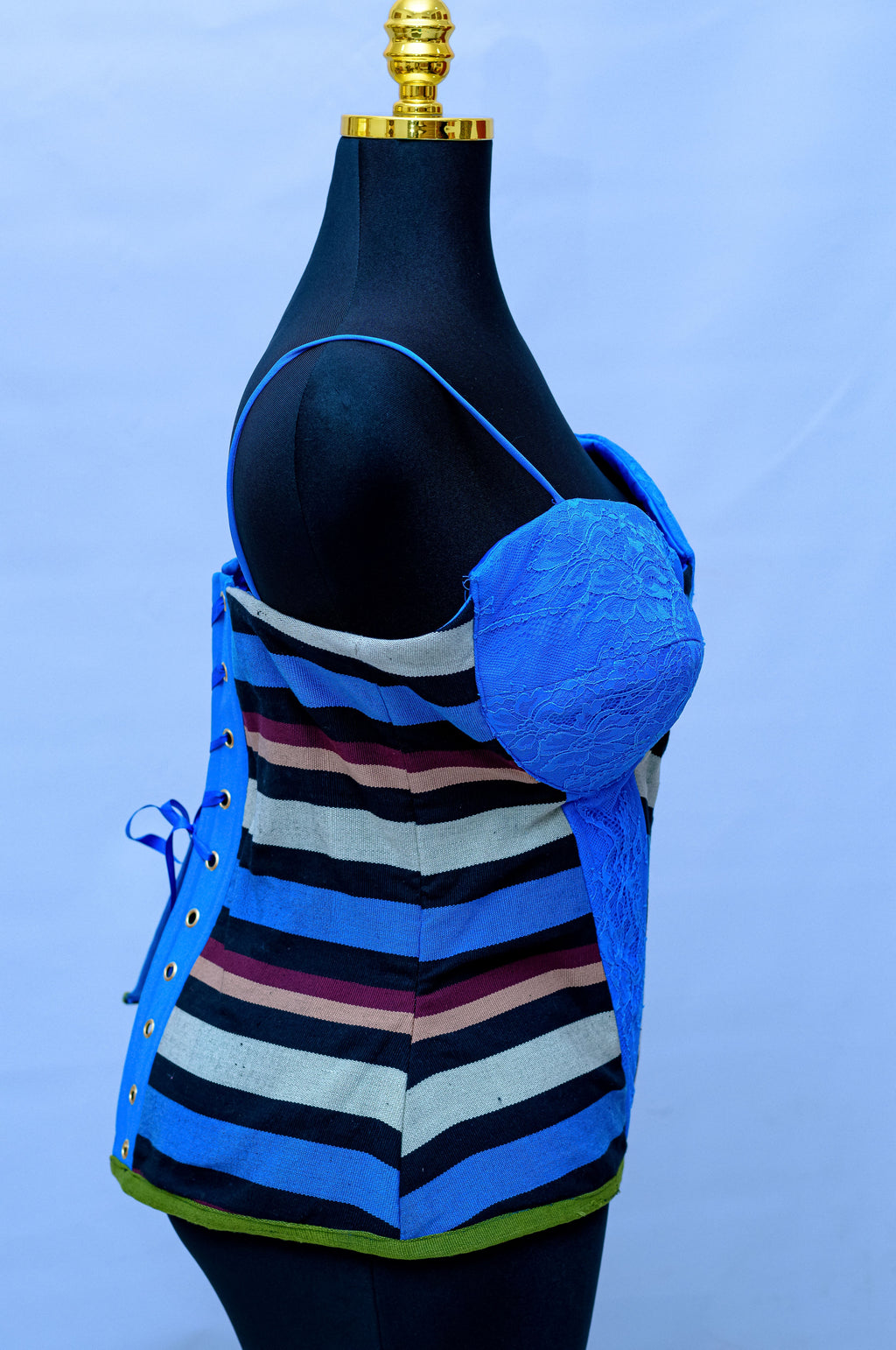Aso Oke Hand-Woven Corset